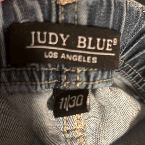 Judy Blue Women's High Waist Pull On Jogger Jeans Sz 11/30 Drawstring Pockets - Picture 6 of 7